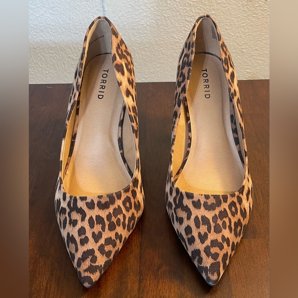 Torrid Leopard Print Heels Sz 10.5W